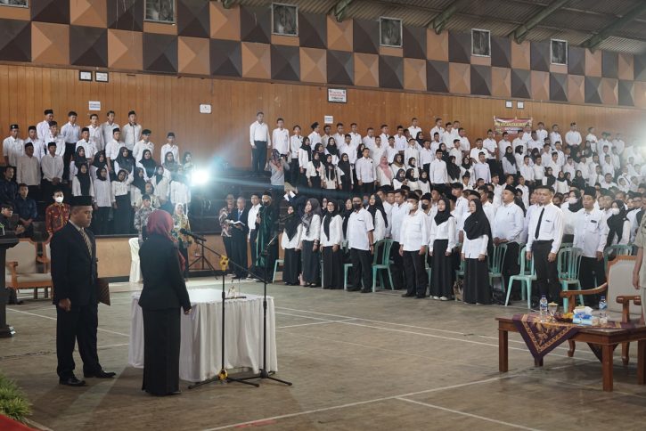 Suasana pelantikan PPS se-Kabupaten Pacitan yang dipusatkan di Gedung Gasibu.