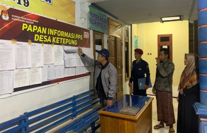 Saya mengecek pemasangan DPS di Desa Ketepung, Kecamatan Kebonagung, memastikan dapat diakses masyarakat setempat.