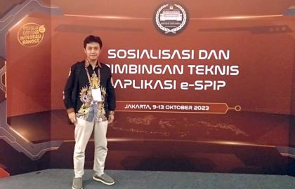 Saya berada di tengah-tengah acara launching SPIP berbasis teknologi di Pullman Hotel Central Park Jakarta.